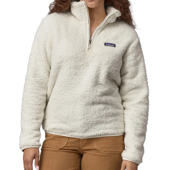 Patagonia Jackets & Blazers - Patagonia Los Gatos 1/4 Zip Fleece Jacket Pullover Natural Cream White Womens XL